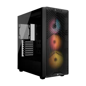 Corsair Case ATX 4000D RS ARGB Mid-Tower Tempered Glass USB 3.2 USB 2.0 8 Ventiladores Blanco