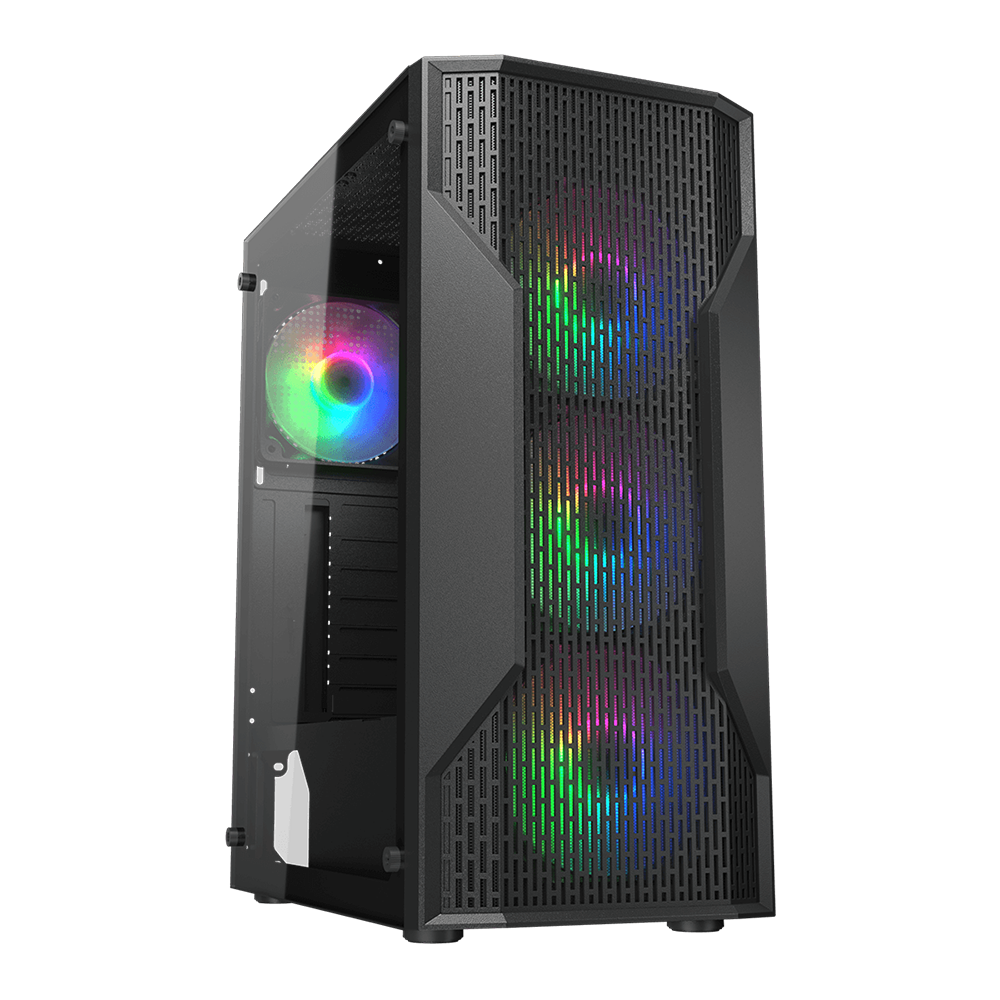 Case Cougar MX110 RGB Gamer Vidrio Templado Mid-Tower Negro