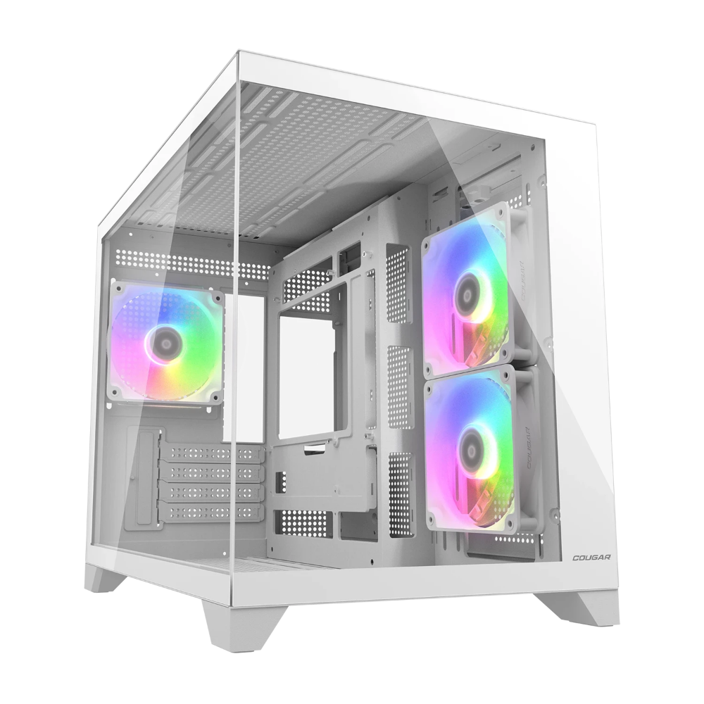 Case Cougar FV150 RGB Vidrio Templado Micro-Tower Blanco