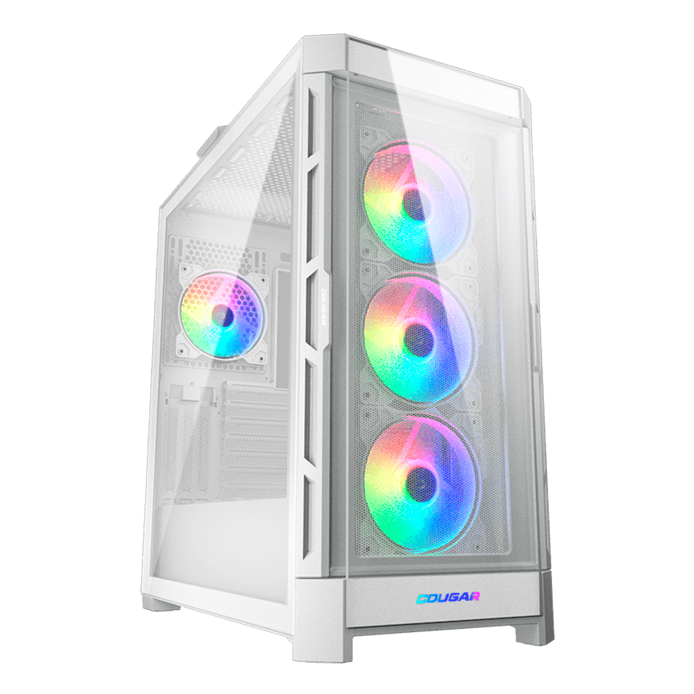 Case Cougar Duoface PRO Gamer Mid-Tower Vidrio Templado RGB Blanco