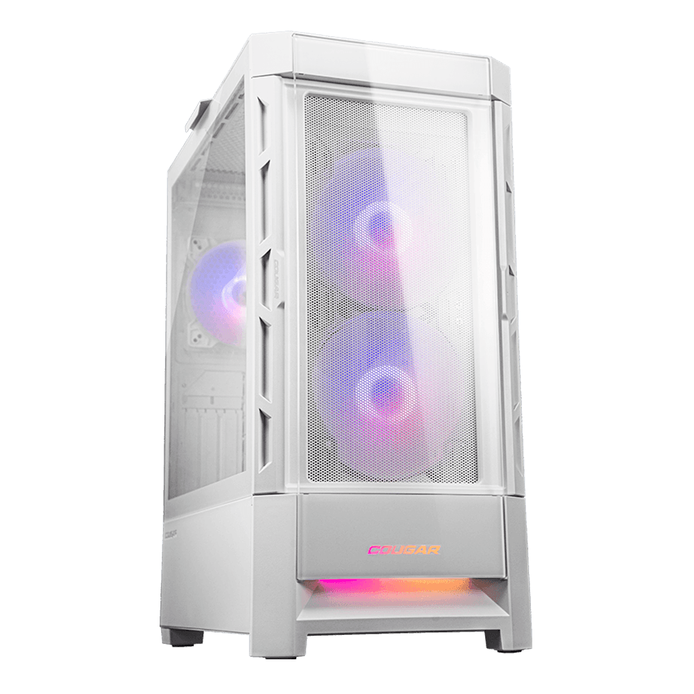 Case Cougar Duoface Gamer Mid-Tower Vidrio Templado RGB Blanco