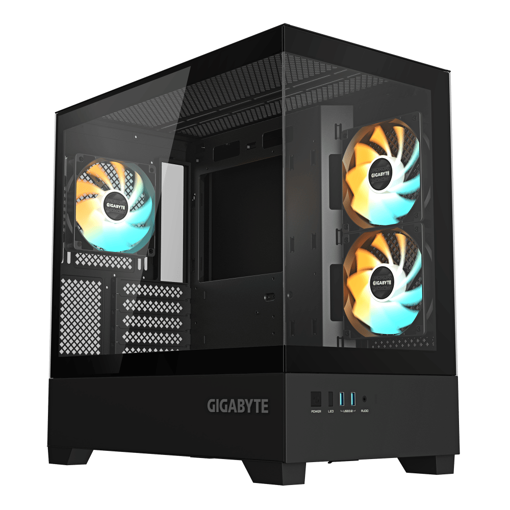 Case Gigabyte GB-C201P Panoramic Mid-Tower Vidrio Templado RGB Negro