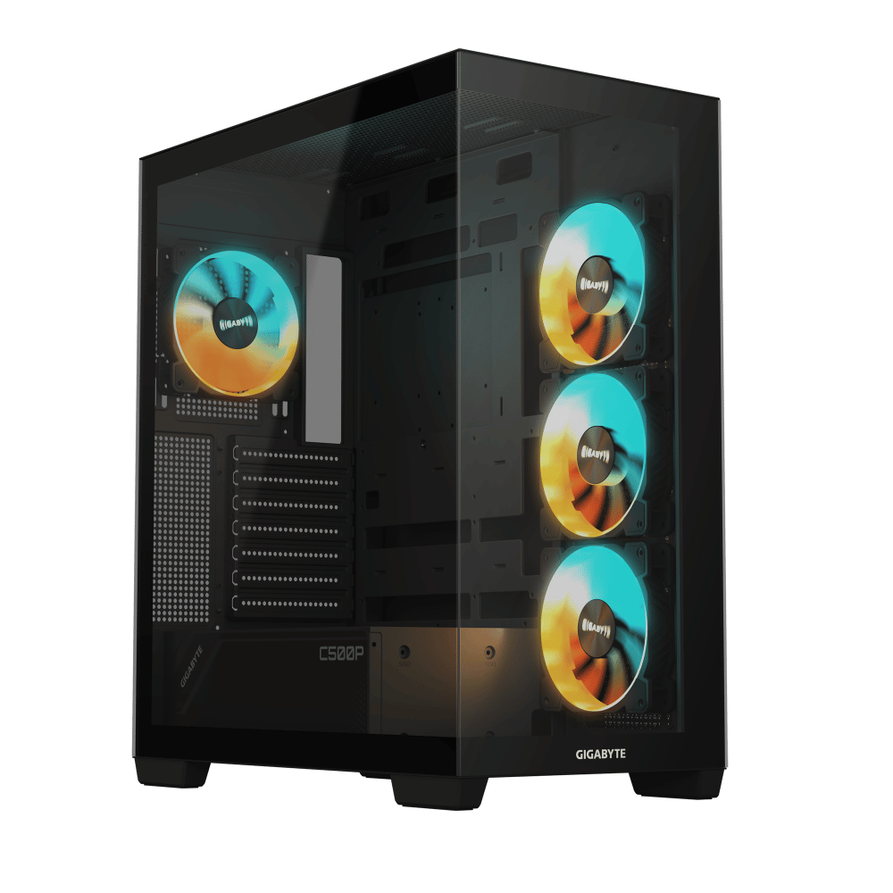 Case Gigabyte GB-C500P ST Panoramic Stealth Mid-Tower Vidrio Templado RGB Negro