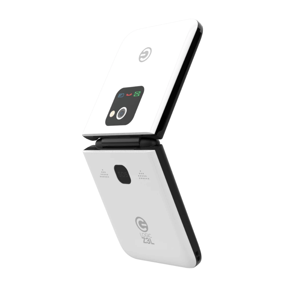 Celular Logic Flip Z3L 2.4" Cámara VGA Flash Blanco Earbuds