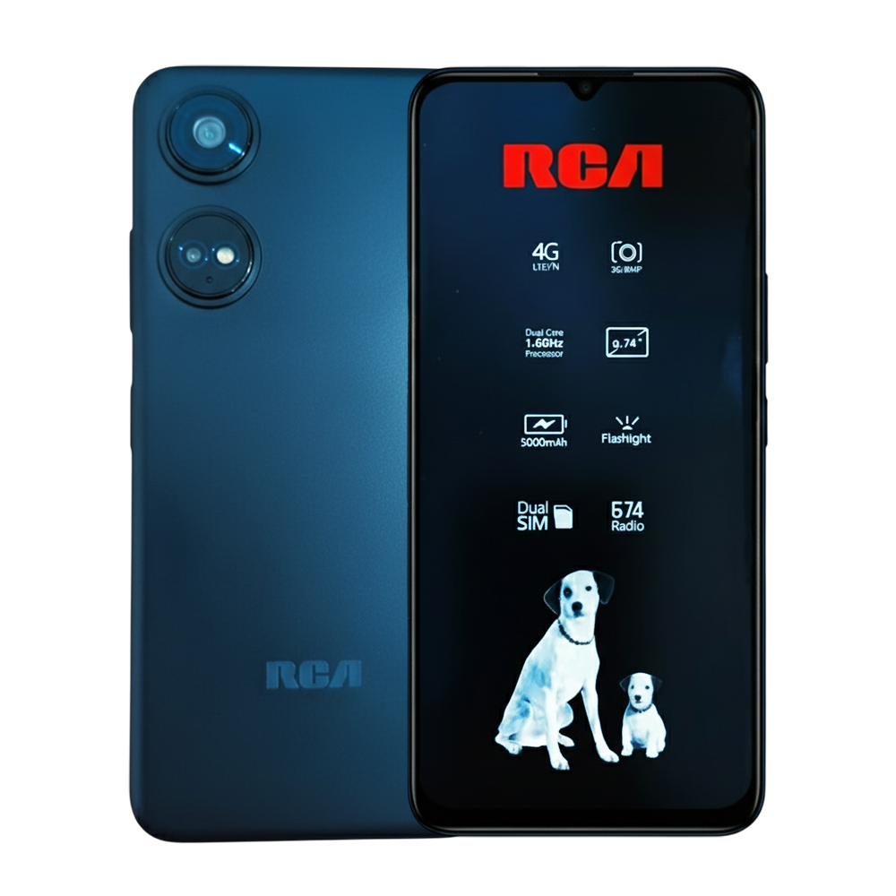Celular RCA Prime 6.74" Octa Core 4GB RAM 128GB Almacenamiento Expandible 256GB Dual SIM 50MP+8MP Negro