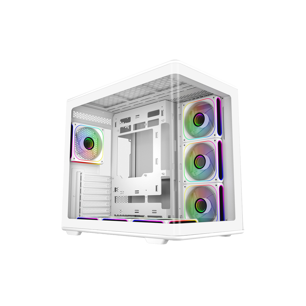 Case Cooler Master Elite 600 Mid Tower 1x120mm ARGB Rear 3x120mm Side Mount Blanco