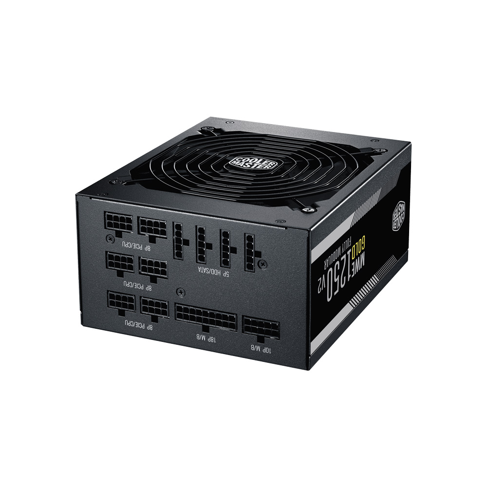 Fuente de Poder Cooler Master MWE 1250W V2 Full Modular 80 Plus Gold