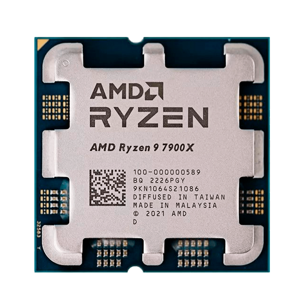 Procesador AMD Ryzen 9 7900X 4.7GHz hasta 5.6GHz Cache 64MB Socket AM5