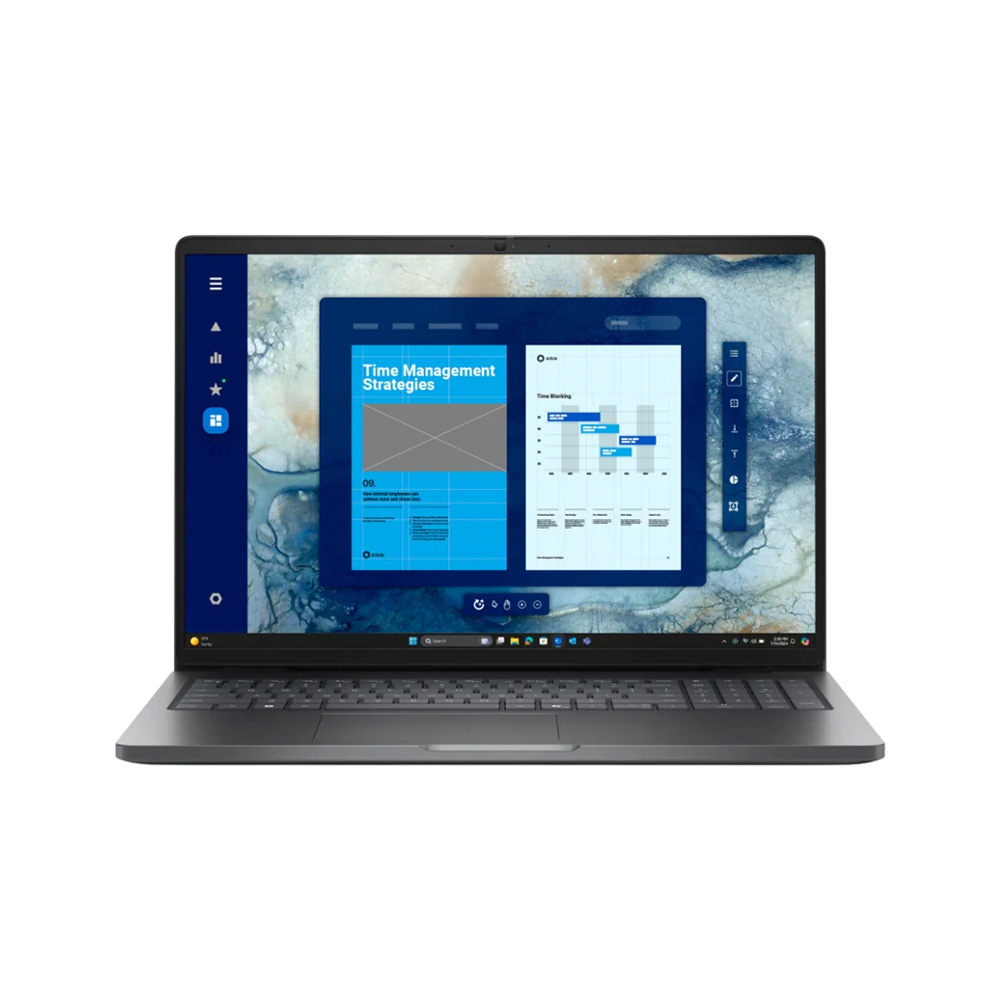 Laptop Dell Pro 16 Black 37TWC 16 Pulgadas FHD Core Ultra 5 225U 16GB DDR5 5600MHz 512GB SSD WiFi Windows 11 Pro 1Y