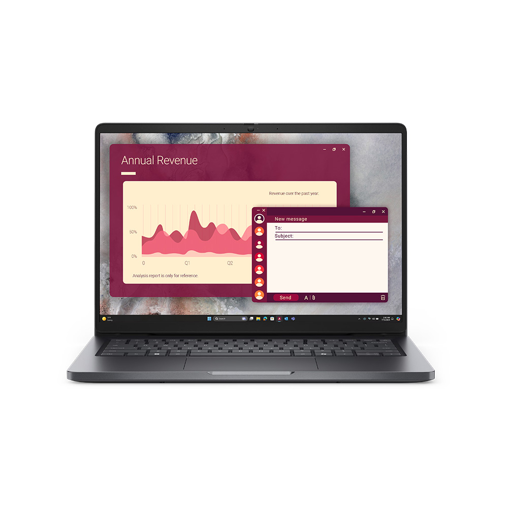 Laptop Dell Pro 16 Black CTV12 16 Pulgadas FHD Core 7 150U 16GB DDR5 5600MHz 512GB SSD WiFi Windows 11 Pro 1Y
