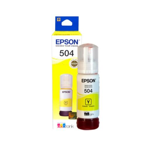 Cartucho de Tinta Epson T504 Amarillo Botella L4150/L4160/L6161/L6171/L6191 6000 Páginas T504420-AL