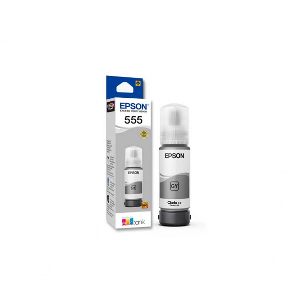 Insumo de Impresión Epson T555520-AL Botella de Tinta Gris para L8160/L8180 6200 Páginas