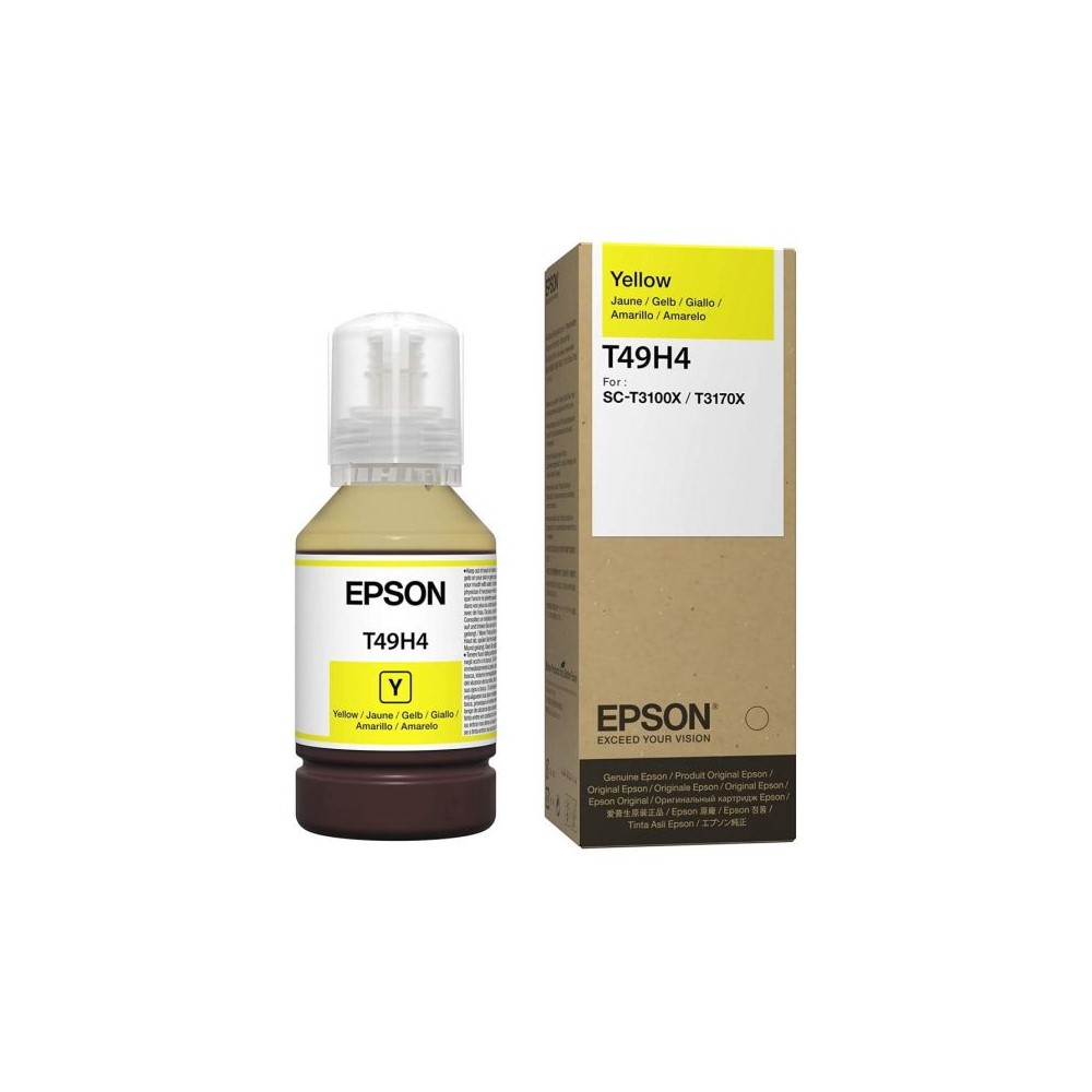Botella de Tinta Epson T49H4 Amarillo SureColor T3170X 140ml C13T49H400