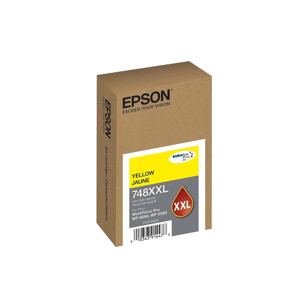 Cartucho de Tinta Epson T748XXL Amarillo WF-6090/WF-6590 7000 páginas T748XXL420-AL