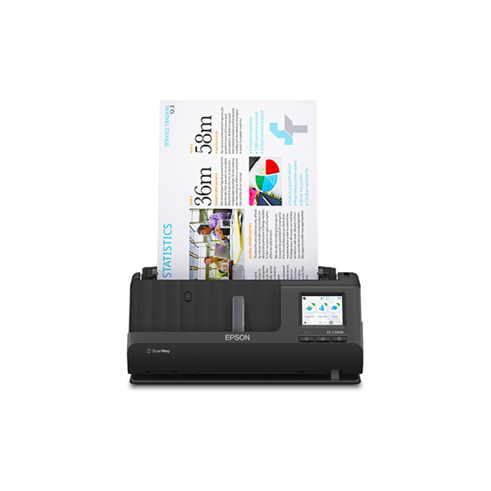 Escáner Epson ES-C380W Inalámbrico 30PPM/60IPM ADF WiFi USB B11B269201