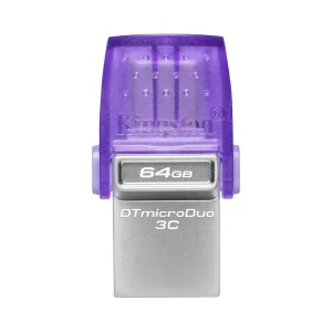 Pendrive Kingston DataTraveler Micro Duo 3C G3 DTDUO3CG3 64GB USB Type-A y USB-C Morado