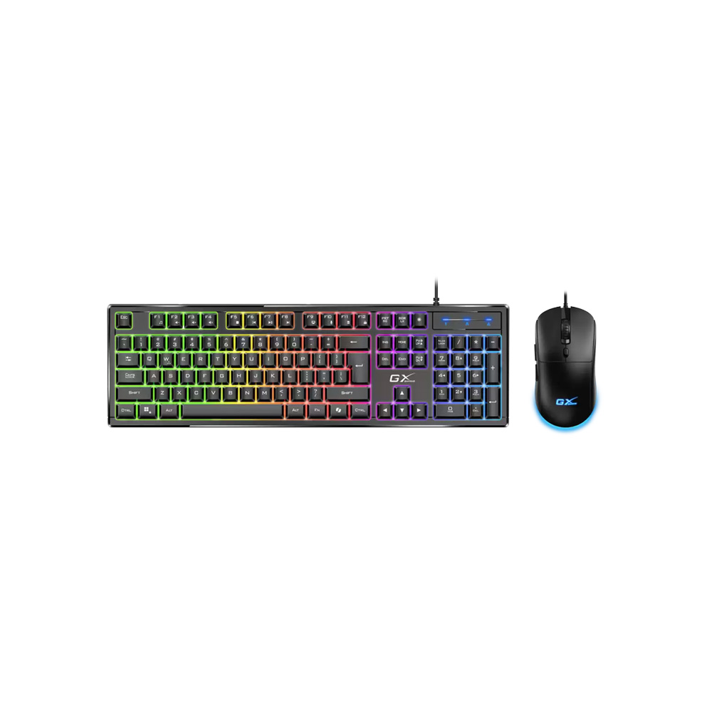 Combo Teclado y Mouse Genius Scorpion KM-GX6 USB RGB 7 Colores DPI 400-3200 con Copilot