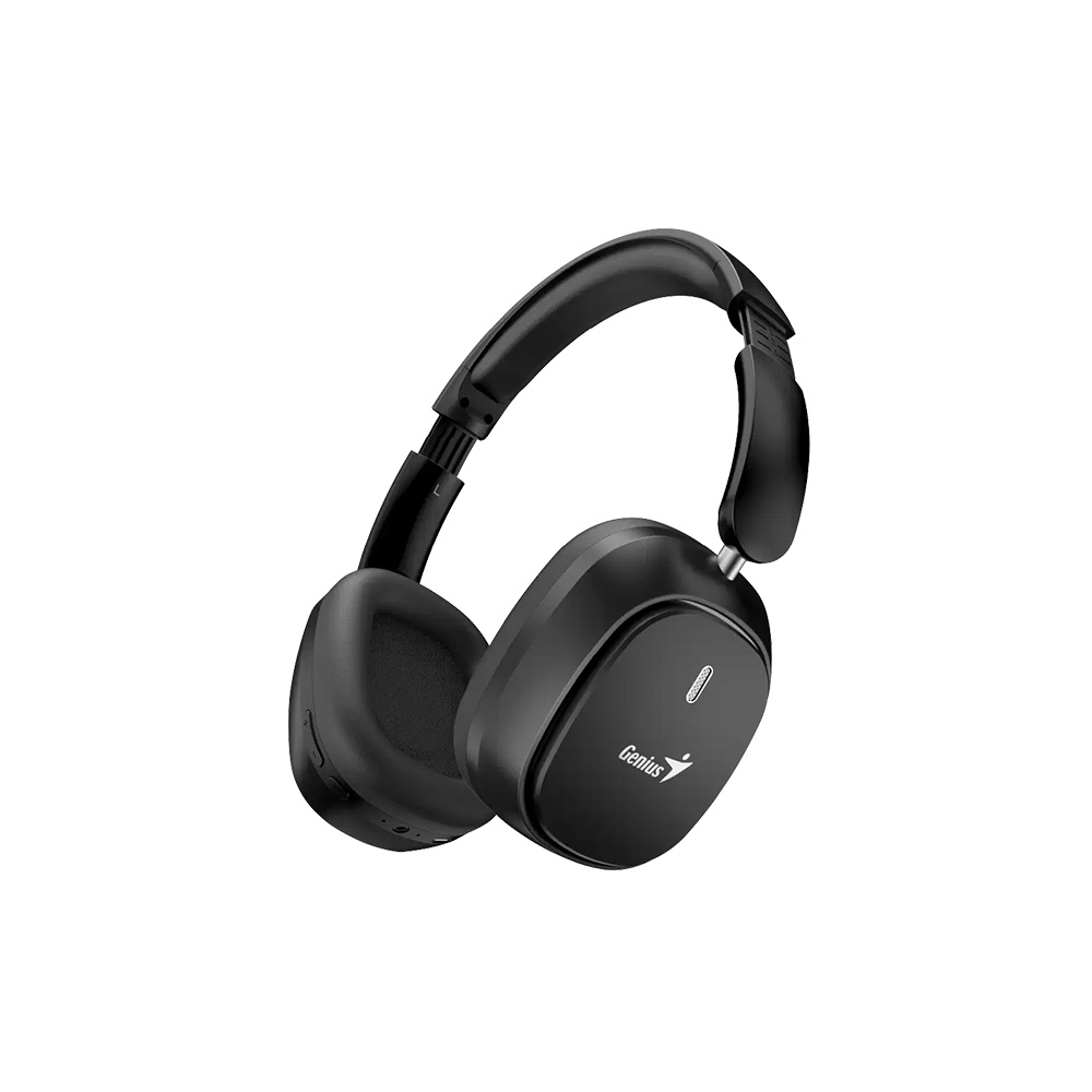 Auriculares Genius HS-820BT Inalámbrico Negro Plegable Bluetooth 5.4 con Micrófono USB-C Recargable