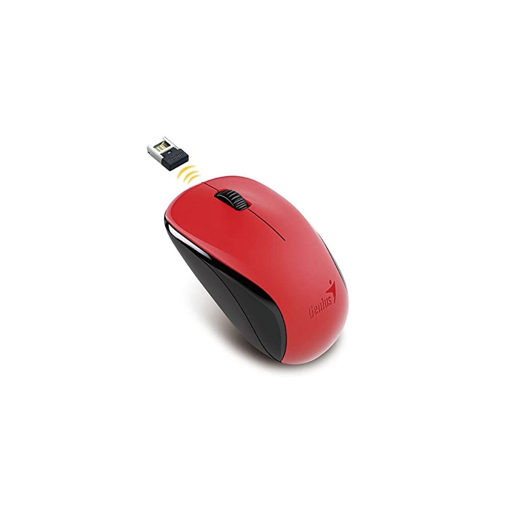 Mouse Inalámbrico Genius NX-7000 Rojo RF 2.4GHz Pila AA