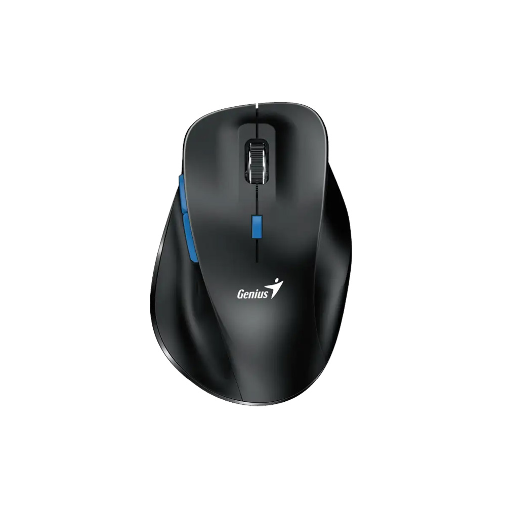 Mouse Genius Ergo 8230S BT y Inalámbrico Negro Ergonómico Silencioso AI Copilot 6 Botones 1600 DPI