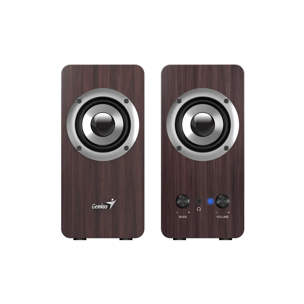 Parlante Genius SP-HF400 10W RMS Dark Brown AC Power 100-240V