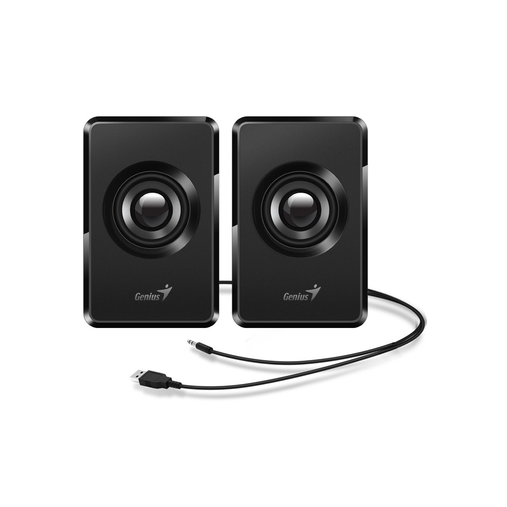 Parlante Genius SP-U125 Negro 3W USB Entrada Audio 3.5mm Control Volumen