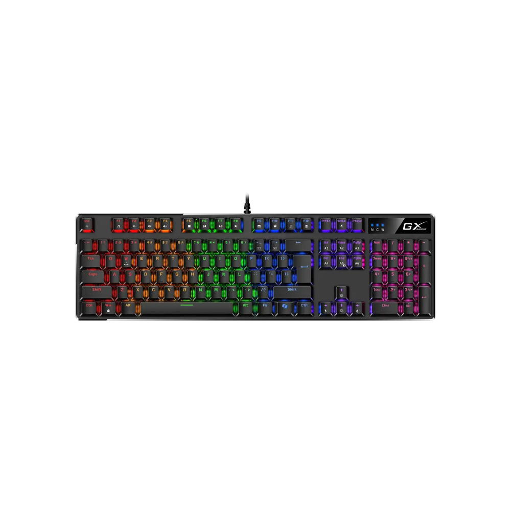 Teclado Genius Gaming Scorpion K12 Mecánico Negro RGB Tecla Copilot Full