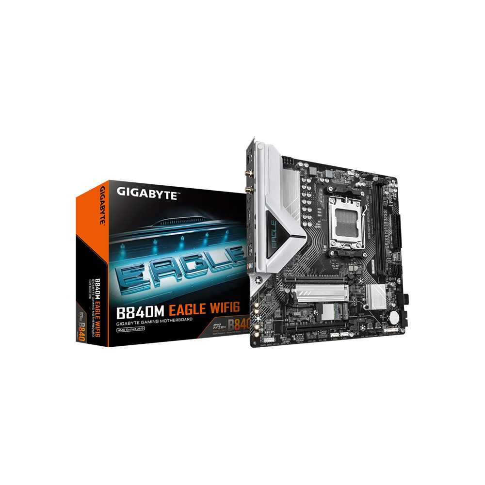 Mainboard Gigabyte B840M Eagle WiFi 6 Rev 1.0/1.1 Micro-ATX AM5 DDR5