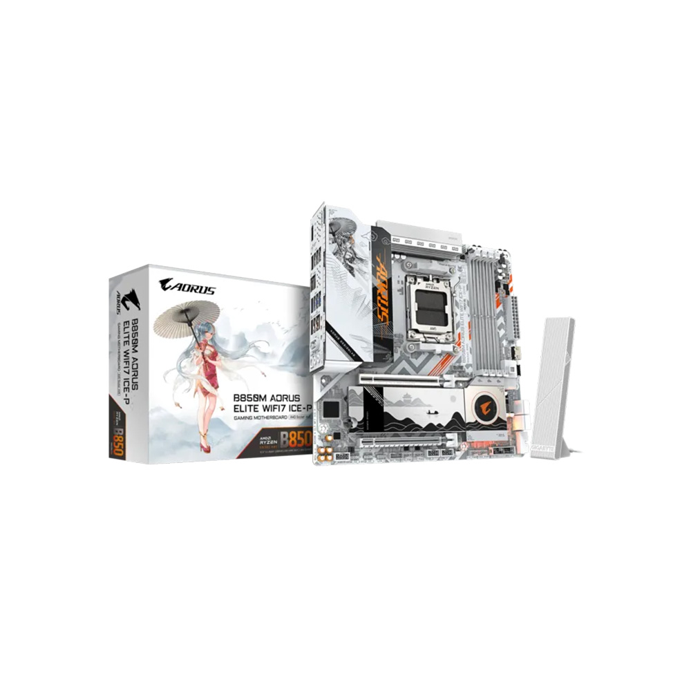 Mainboard Gigabyte B850M AORUS Elite WiFi7 ICE-P Micro ATX AM5 DDR5
