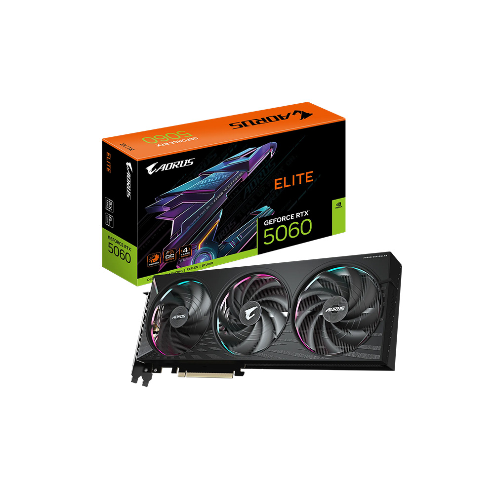 Tarjeta de Video Gigabyte AORUS GeForce RTX 5060 Elite 8GB GDDR7 PCIe 5.0