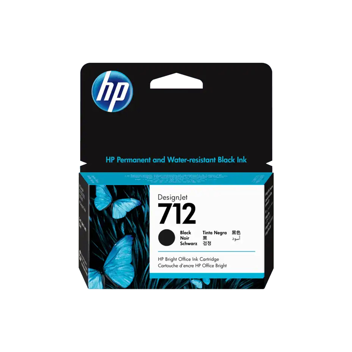 Cartucho de Tinta HP 712 Negro DesignJet T210/T230/T250/T630/T650 80 ml 3ED71A