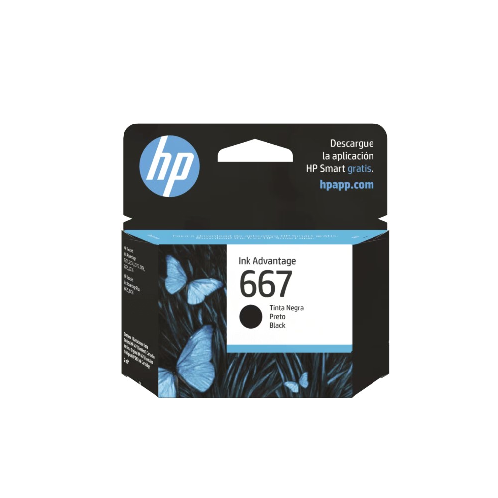 HP Tinta 667 Negro 120 páginas 3YM79AL