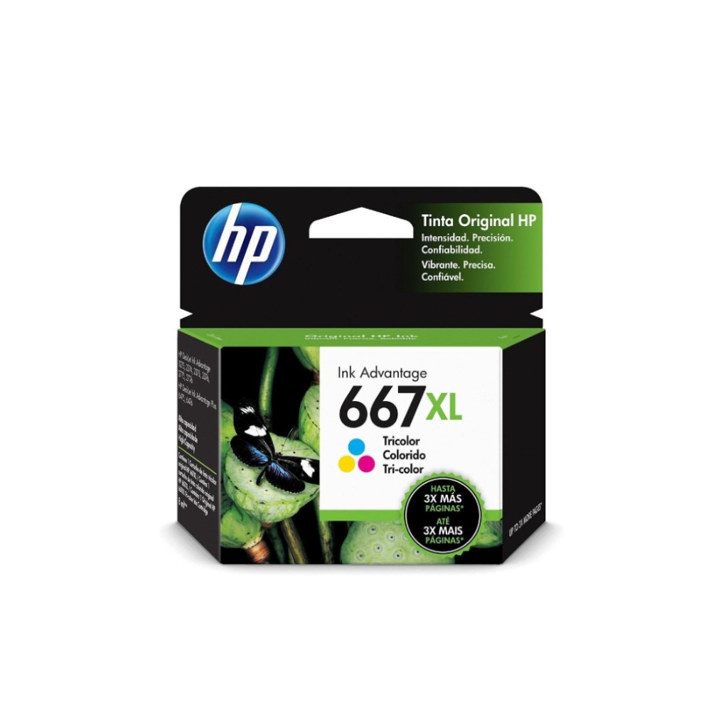 HP INC 667XL Tricolor 330 páginas 1275/2775/4175/4176/6078/23336/2374/6076