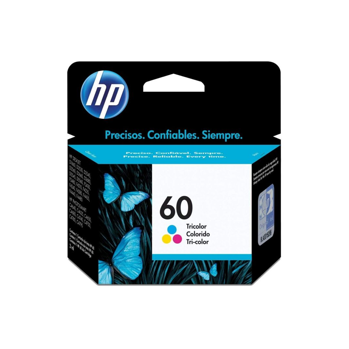 Cartucho de Tinta HP 60 Tricolor DeskJet 1660/2660/F4280/F4480/C4780/D110 165 Páginas CC643WL