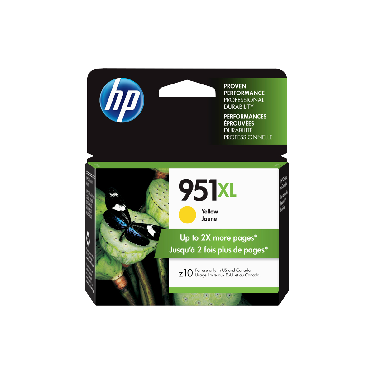 Cartucho de Tinta HP 951XL Amarillo OfficeJet 8100/8600 1500 Páginas CN048AL