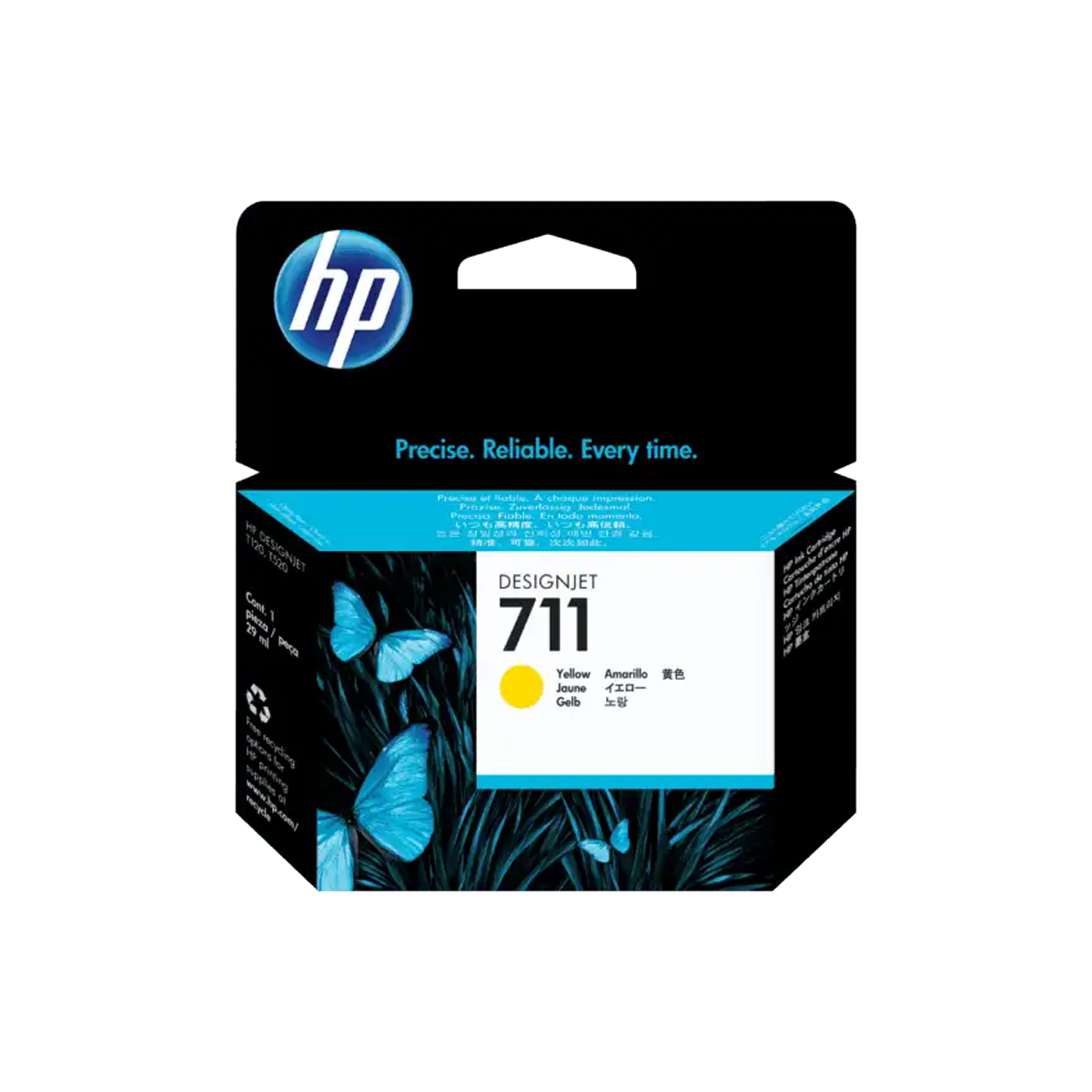 Cartucho de Tinta HP 711 Amarillo DesignJet T120/T520 29 ml CZ132A