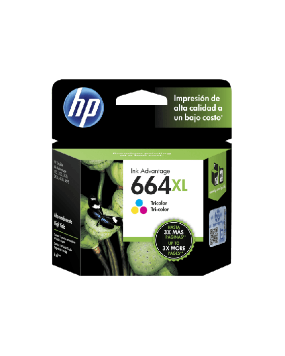 Tinta HP 664XL Tri-Color F6V30AL