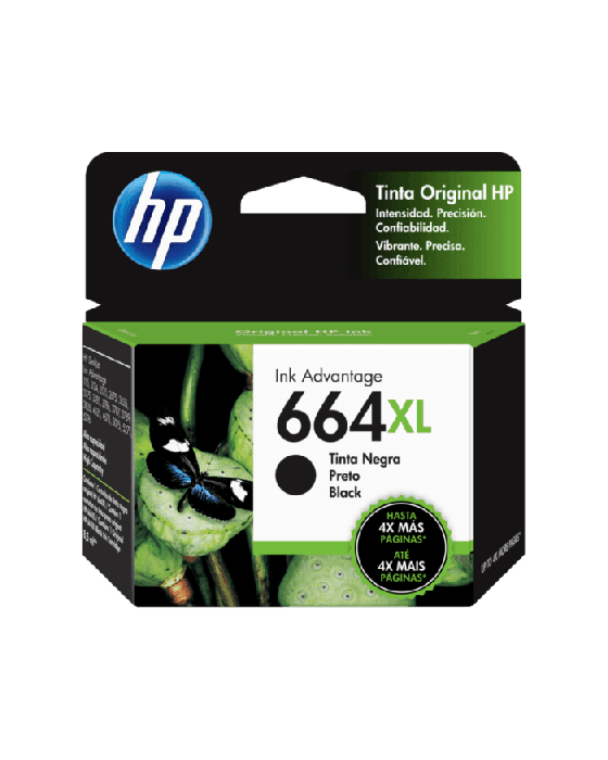 Tinta HP 664XL Negro F6V31AL