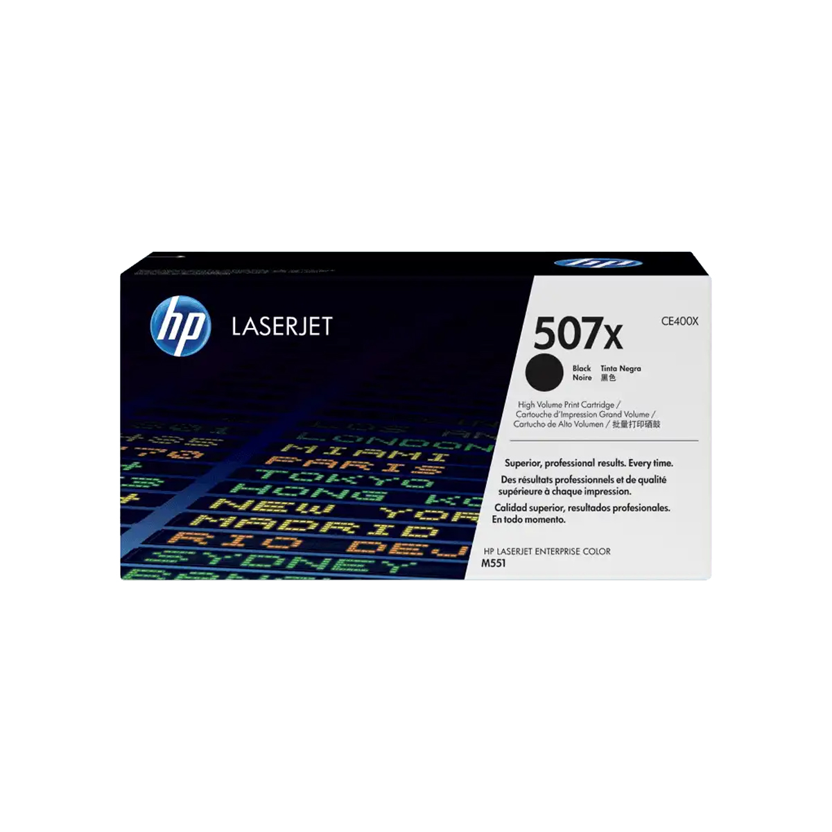 Tóner HP 507X Negro LaserJet M551/M575 11000 Páginas CE400X