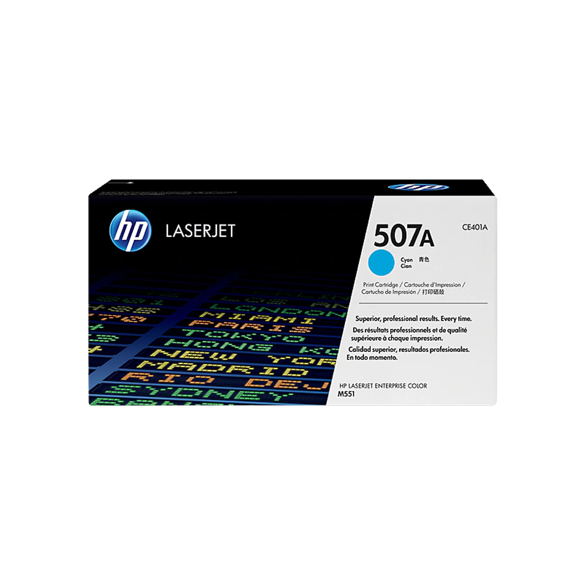 Tóner HP 507A Cyan LaserJet M551 6000 Páginas CE401A