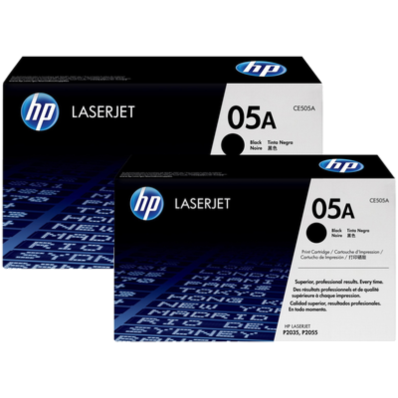 Tóner HP 05AD Dual Negro LaserJet 2035/2055DNX 2300x2 Páginas CE505D