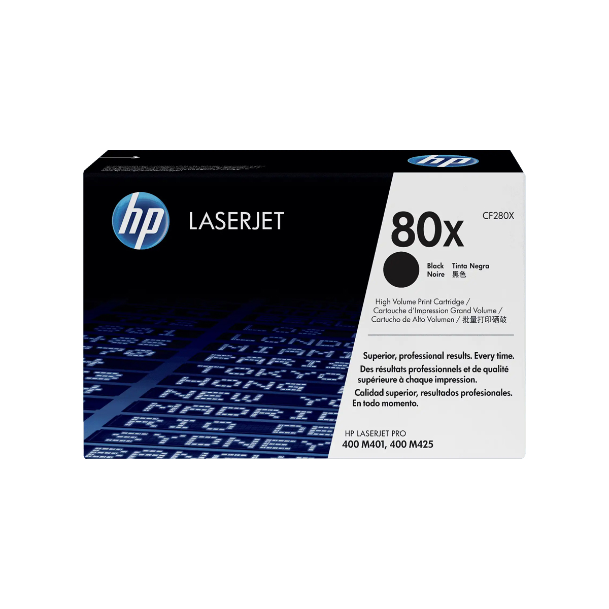 Tóner HP 80X Negro LaserJet M401 6900 Páginas CF280X