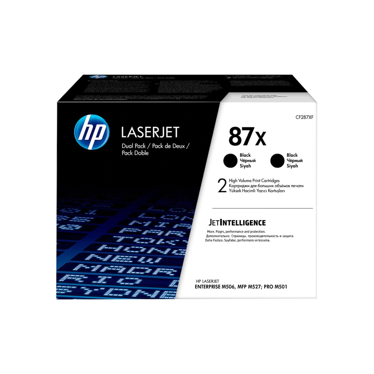 Tóner HP 87X Negro LaserJet M501/M506/M527 18000 Páginas CF287X