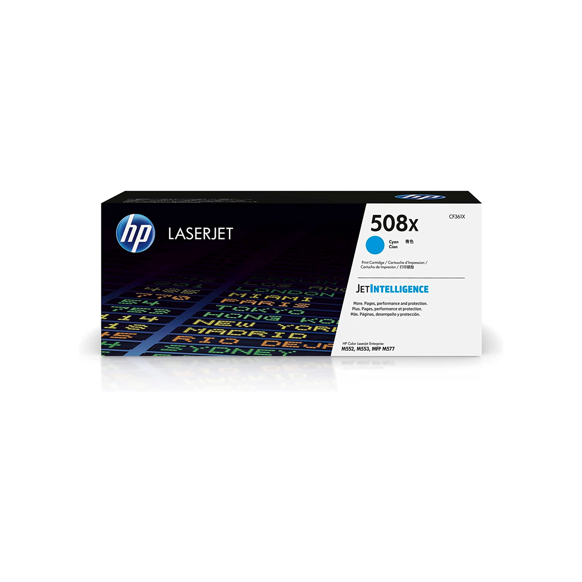 Tóner HP 508X Cyan Alto Rendimiento LaserJet M577/M553 9500 Pág CF361X