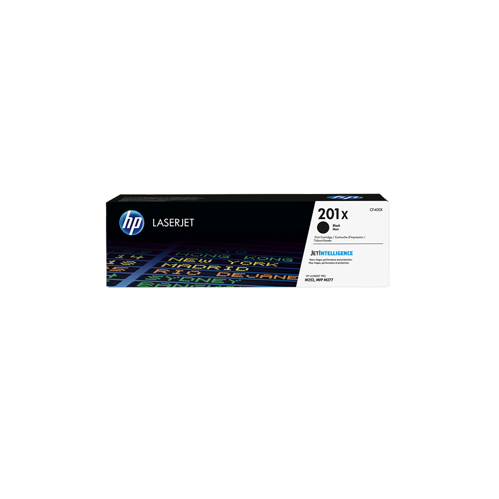 Tóner HP 201X Negro LaserJet M252/227W 2800 páginas CF400X