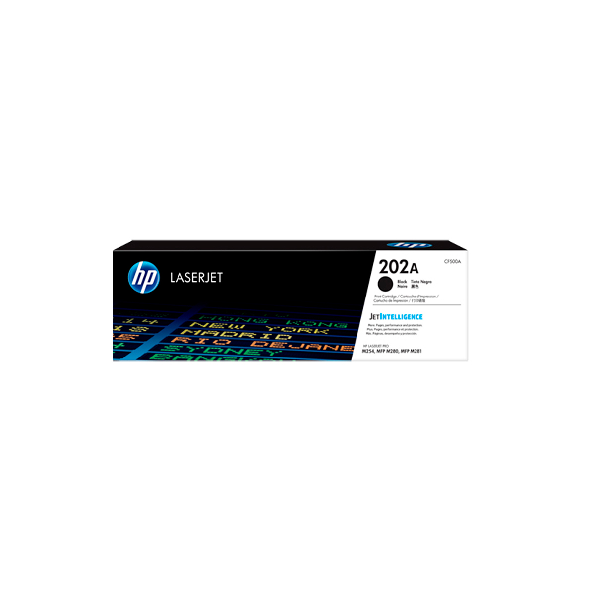 Toner HP 202A Negro LaserJet M254DW/M281FDW 1400 páginas CF500A