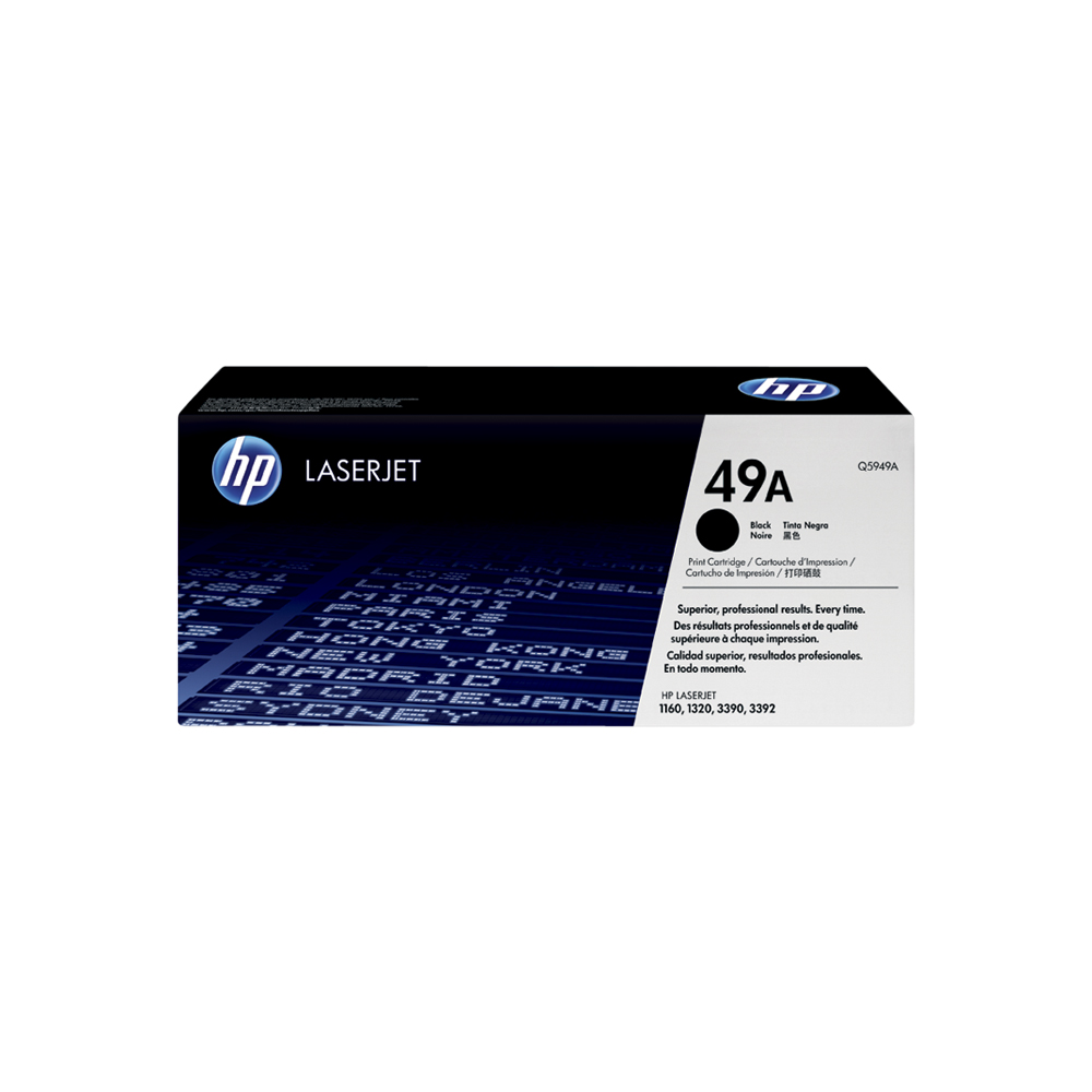 Tóner HP 49A Negro LaserJet 1160/1320/3390 2500 Pág Q5949A
