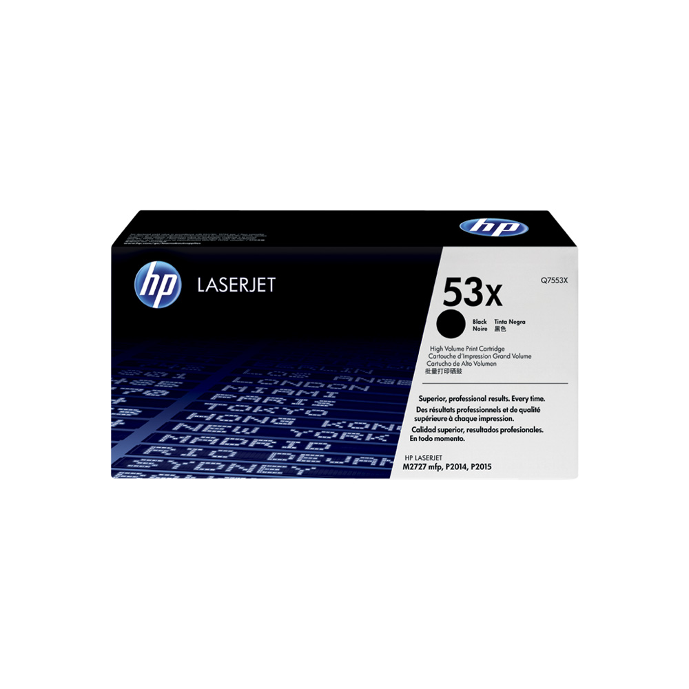 Toner HP 53X Negro LaserJet P2015/P2727 Q7553X 7000 páginas