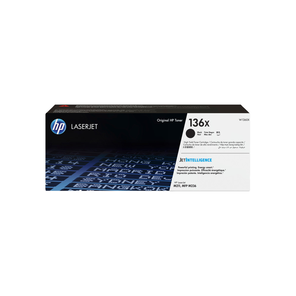 Tóner HP 136X Negro LaserJet M208/M211 2600 Páginas W1360X