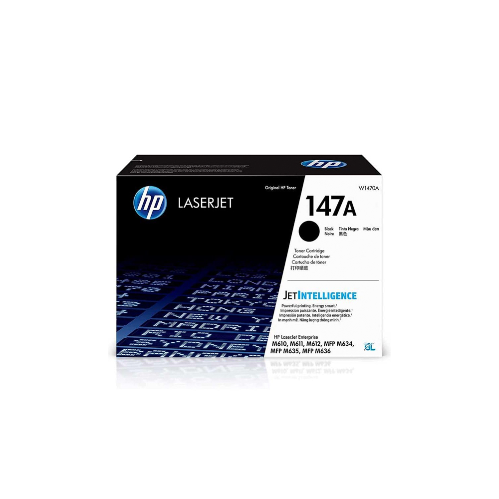 Tóner HP 147X Negro LaserJet M610/M611/M612/M635/M636 25200 Páginas W1470X